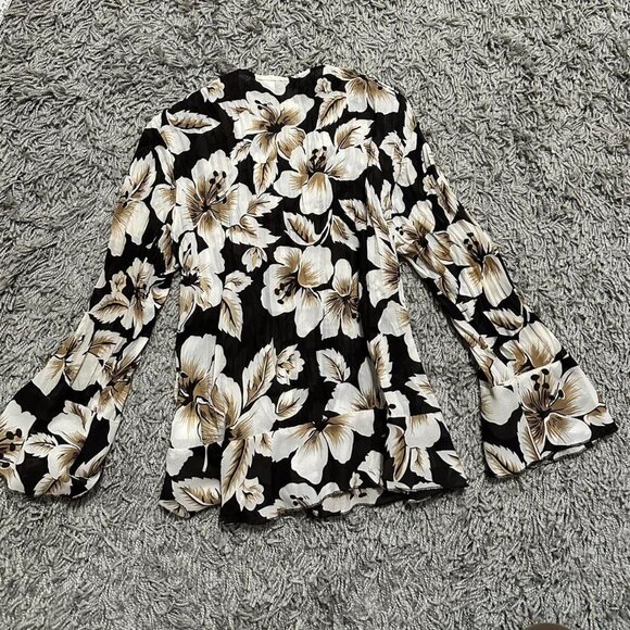 2000s Boho FairyCore Flare Sleeve Top Size S - Picture 5 of 5